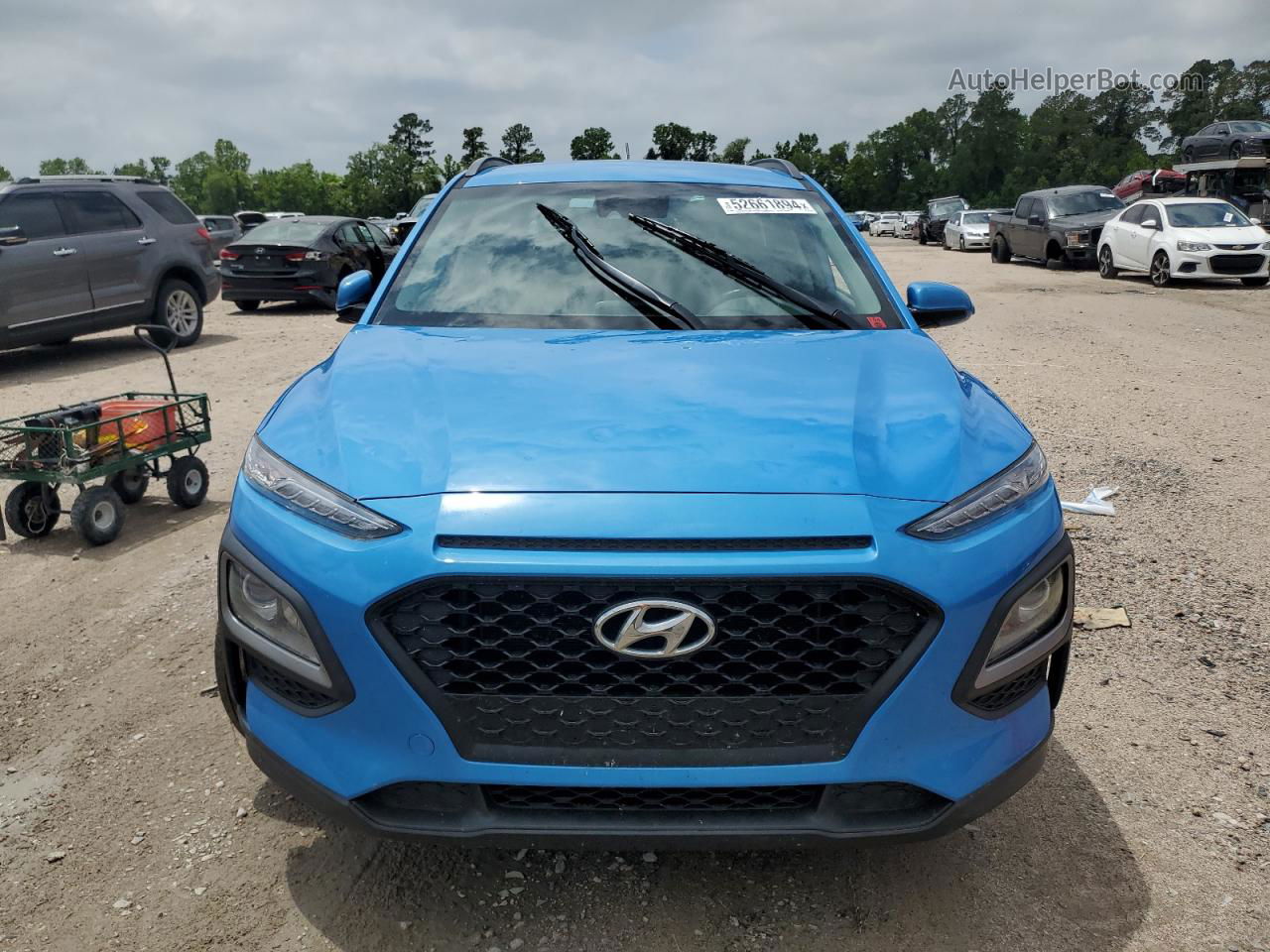 2021 Hyundai Kona Sel Blue vin: KM8K2CAA0MU612575