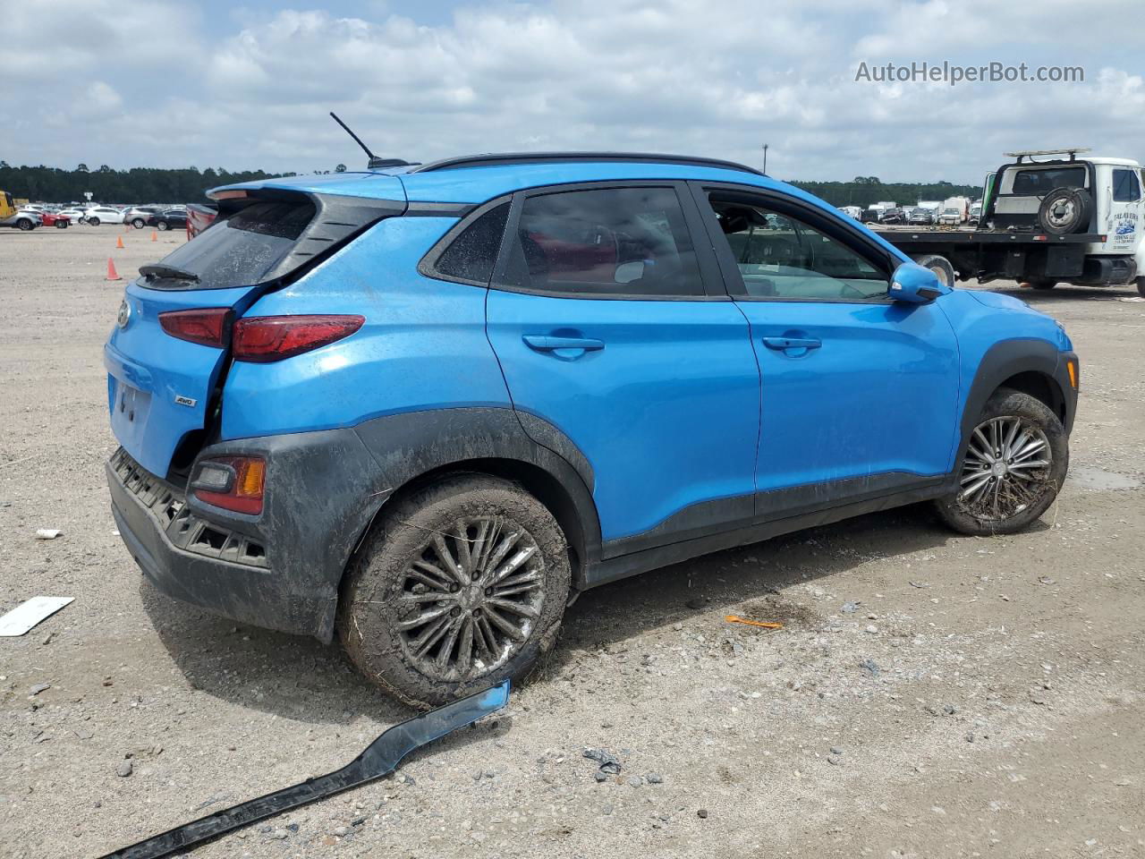 2021 Hyundai Kona Sel Blue vin: KM8K2CAA0MU612575