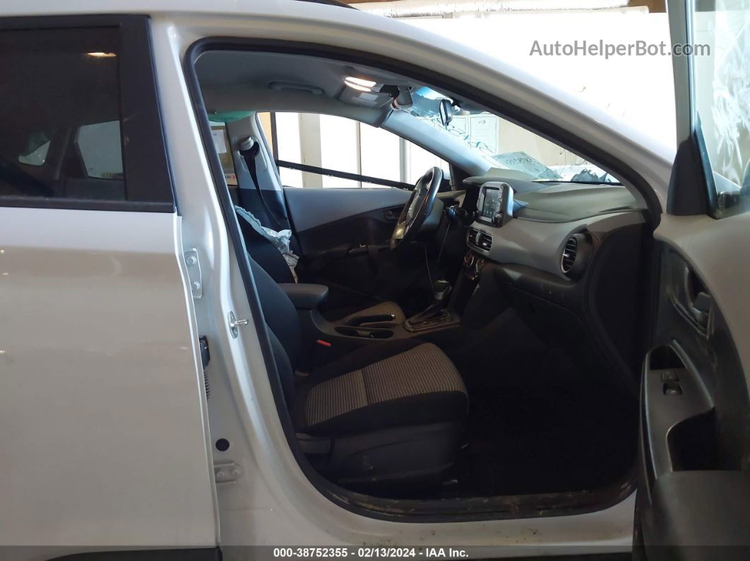 2021 Hyundai Kona Sel White vin: KM8K2CAA2MU687536