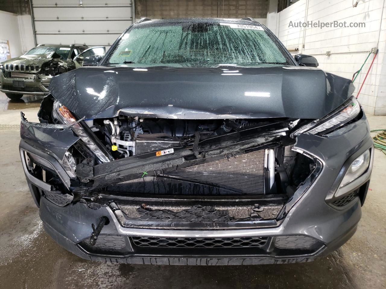 2021 Hyundai Kona Sel Синий vin: KM8K2CAA7MU614596