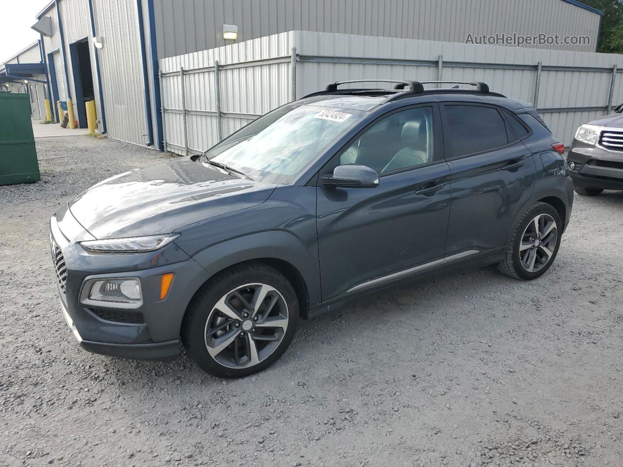 2021 Hyundai Kona Limited Gray vin: KM8K33A50MU600295