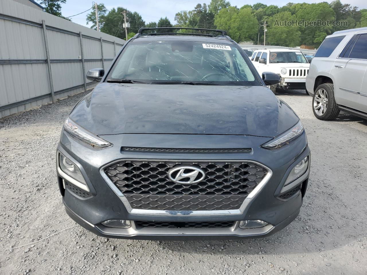 2021 Hyundai Kona Limited Gray vin: KM8K33A50MU600295