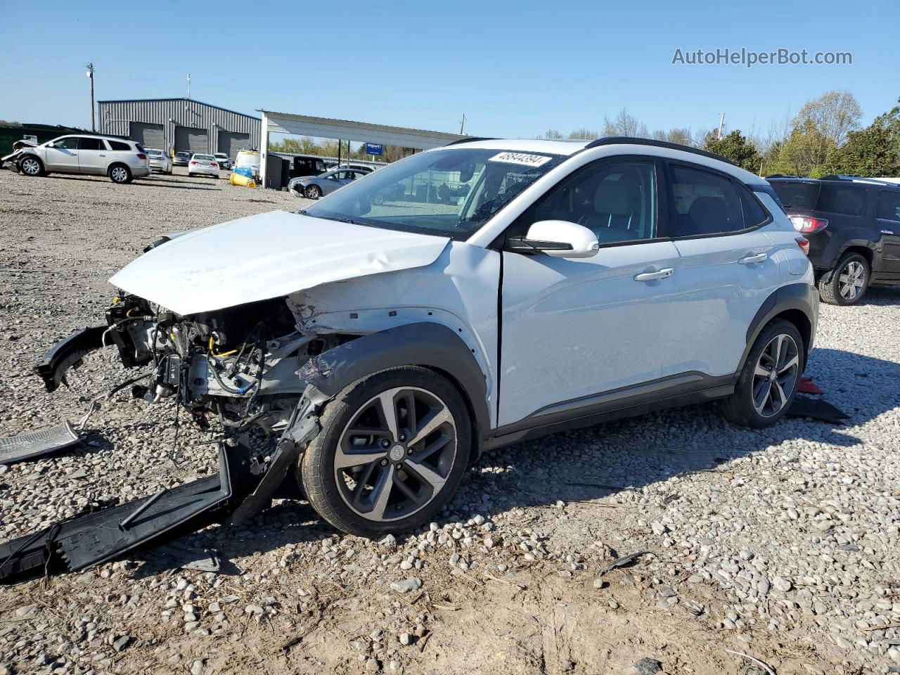 2021 Hyundai Kona Limited White vin: KM8K33A51MU603433