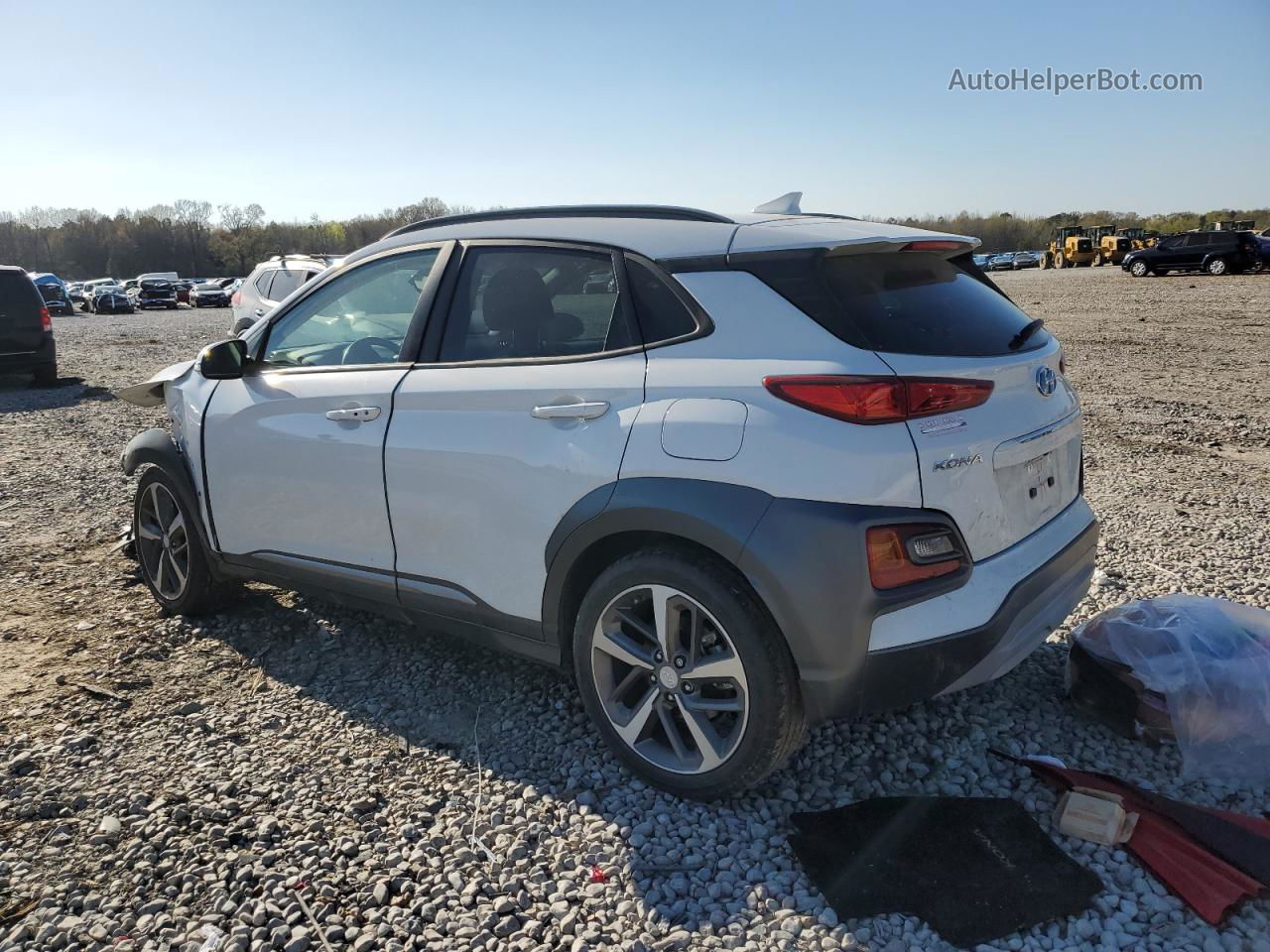 2021 Hyundai Kona Limited White vin: KM8K33A51MU603433