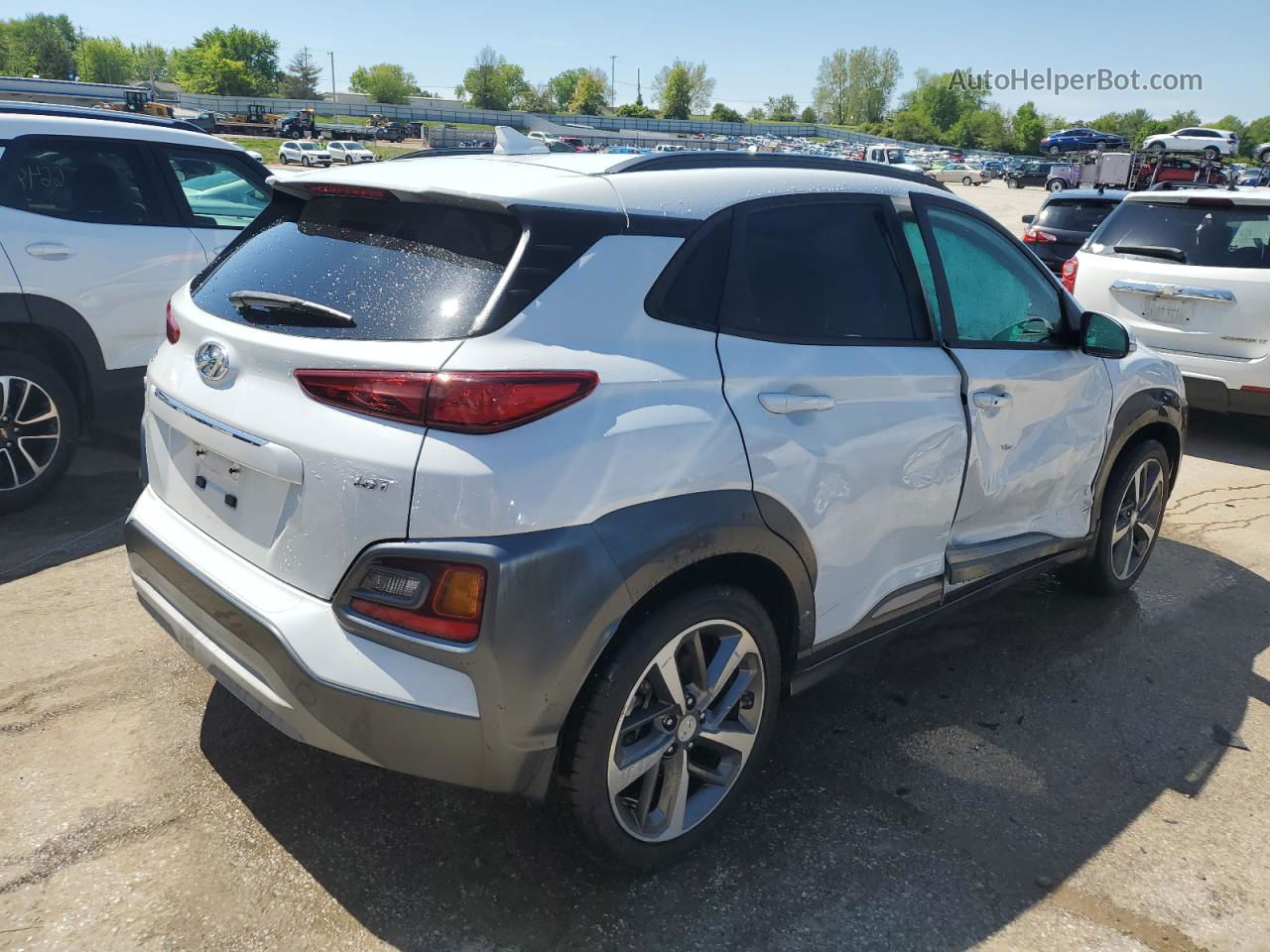 2021 Hyundai Kona Limited Silver vin: KM8K33A51MU623469