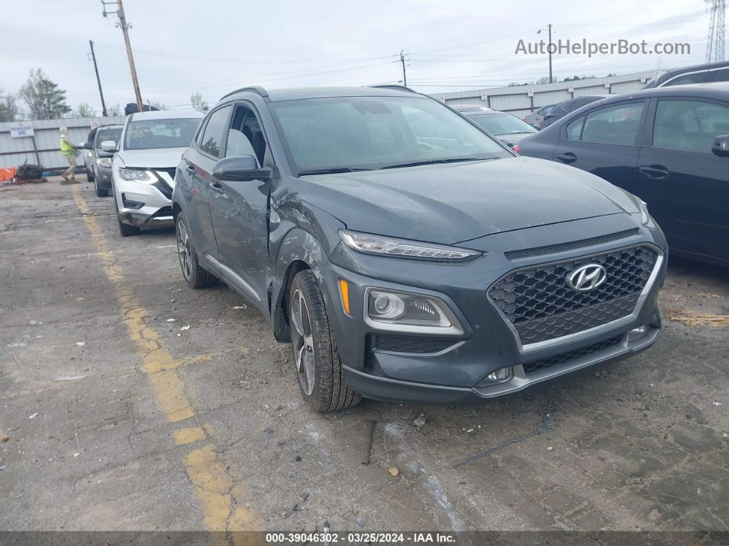 2021 Hyundai Kona Limited Gray vin: KM8K33A57MU708266