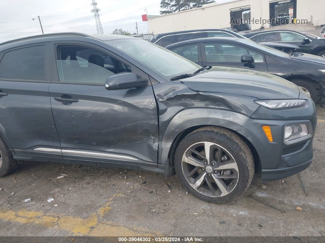 2021 Hyundai Kona Limited Gray vin: KM8K33A57MU708266