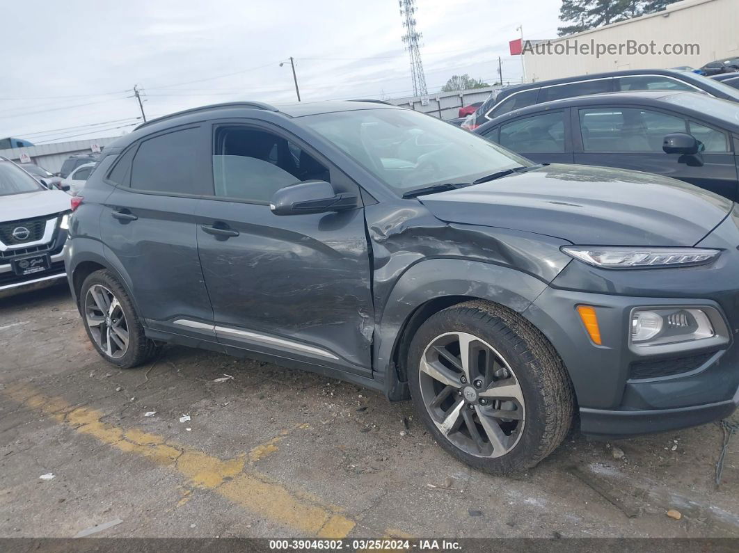 2021 Hyundai Kona Limited Gray vin: KM8K33A57MU708266