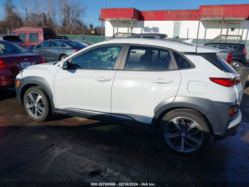 2021 Hyundai Kona Limited White vin: KM8K3CA50MU624242