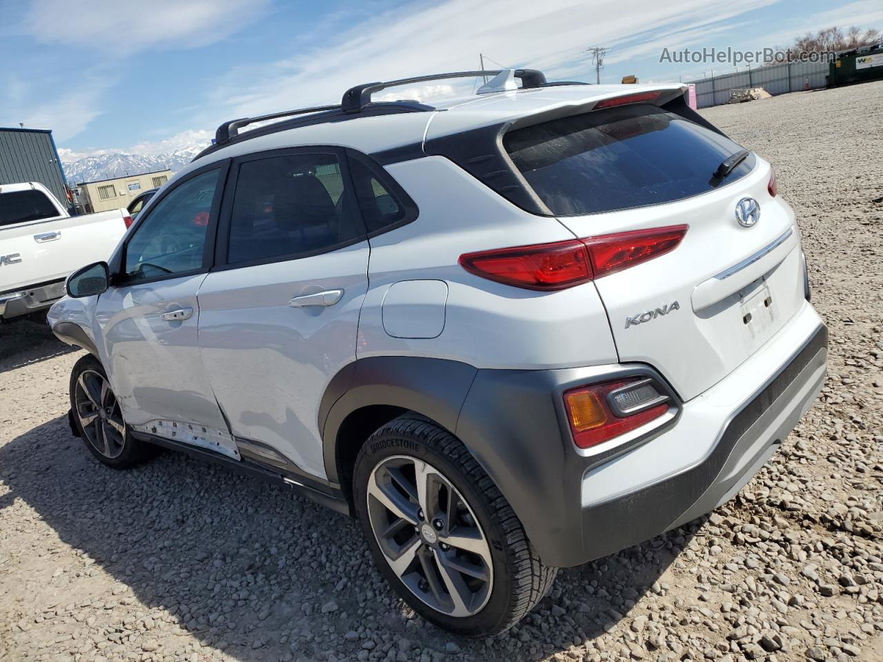 2021 Hyundai Kona Limited White vin: KM8K3CA56MU605744