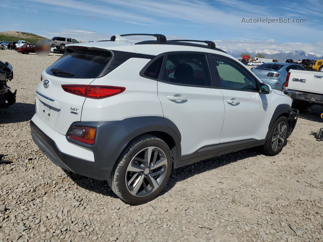 2021 Hyundai Kona Limited White vin: KM8K3CA56MU605744