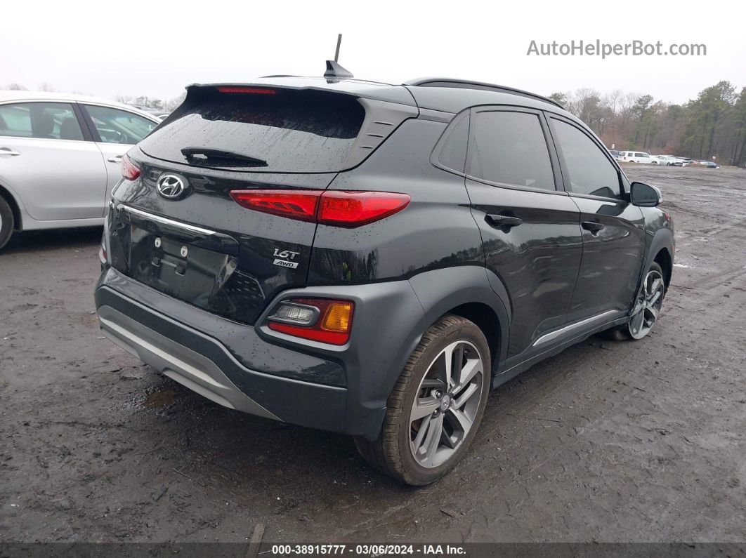 2021 Hyundai Kona Limited Черный vin: KM8K3CA56MU667399