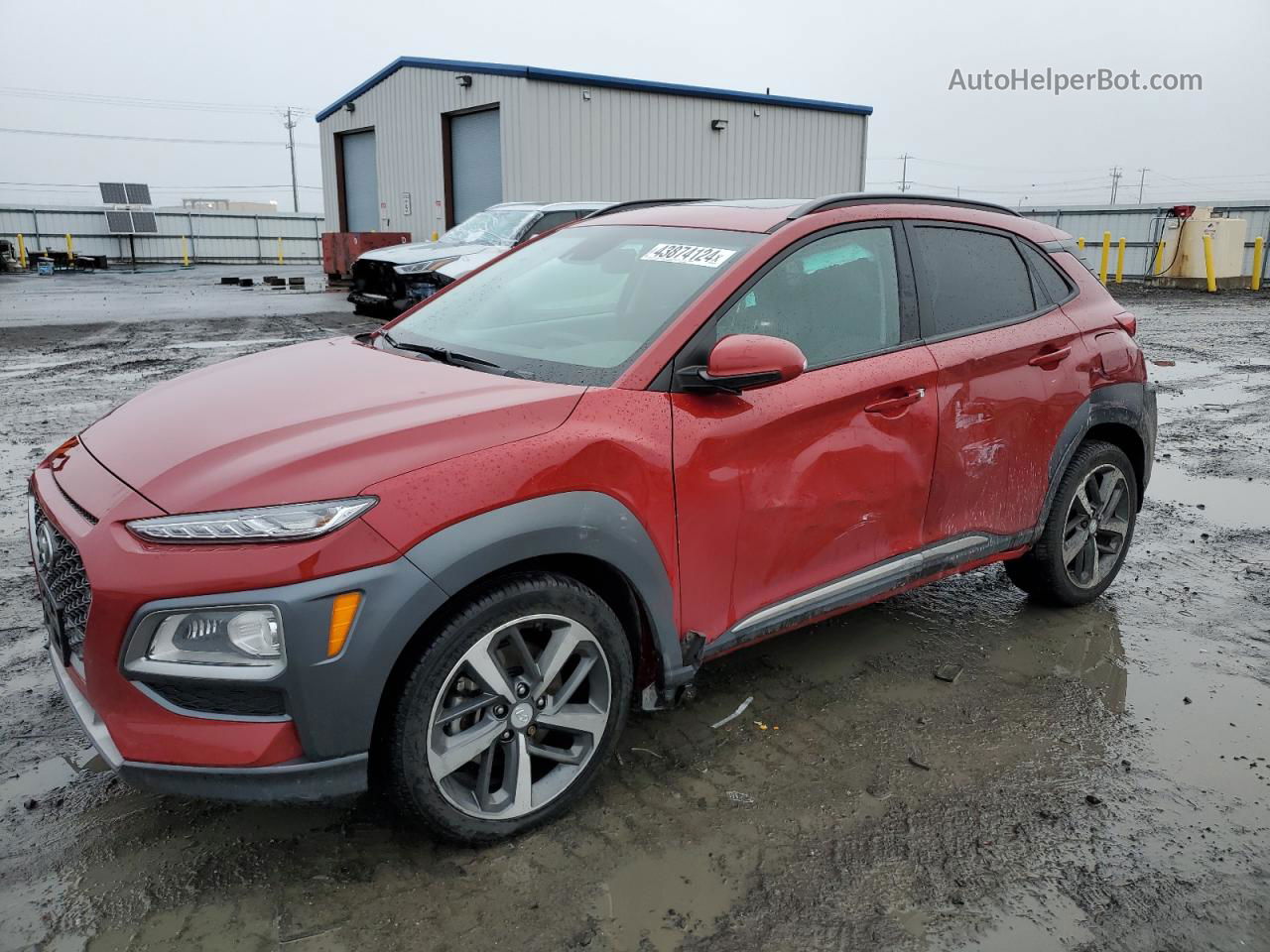 2021 Hyundai Kona Limited Красный vin: KM8K3CA57MU607826