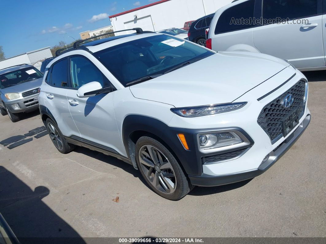 2021 Hyundai Kona Ultimate White vin: KM8K53A51MU658832