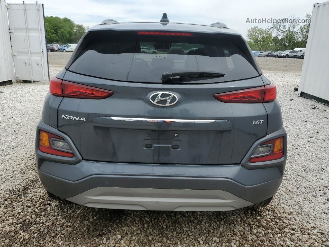 2021 Hyundai Kona Ultimate Серый vin: KM8K53A59MU660098