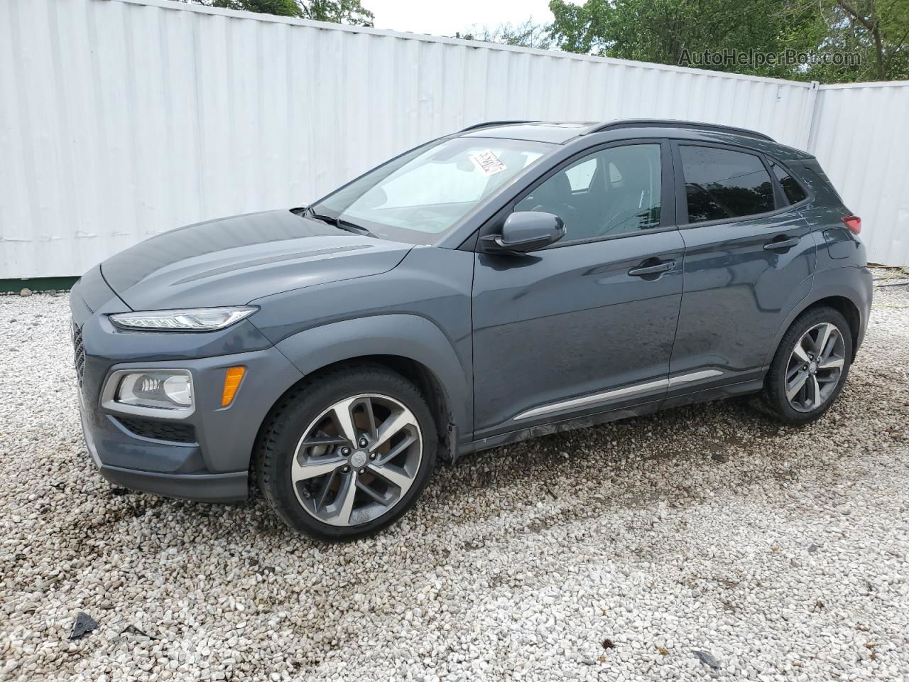 2021 Hyundai Kona Ultimate Gray vin: KM8K53A59MU660098