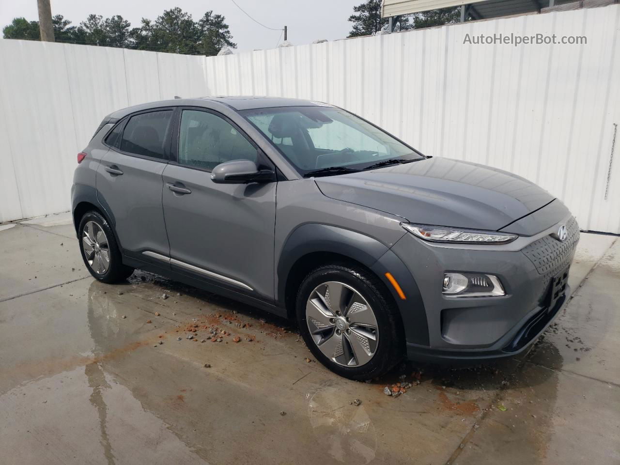 2021 Hyundai Kona Ultimate Gray vin: KM8K53AG2MU131352