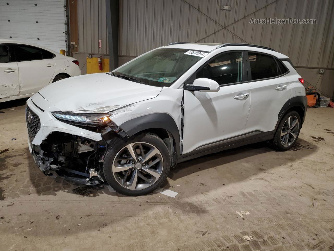 2021 Hyundai Kona Ultimate White vin: KM8K5CA59MU663325