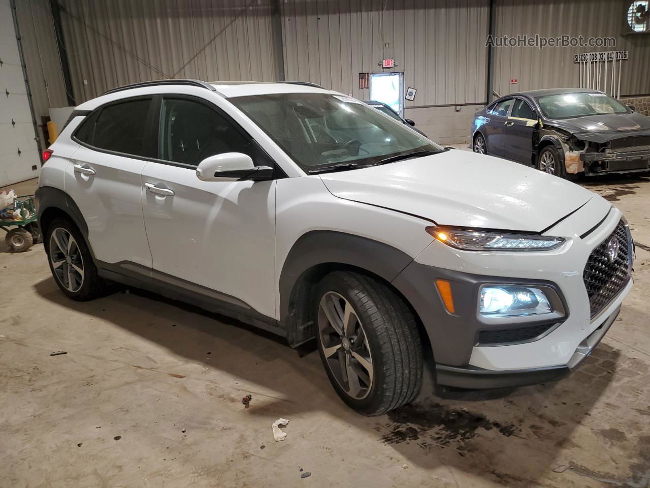 2021 Hyundai Kona Ultimate White vin: KM8K5CA59MU663325