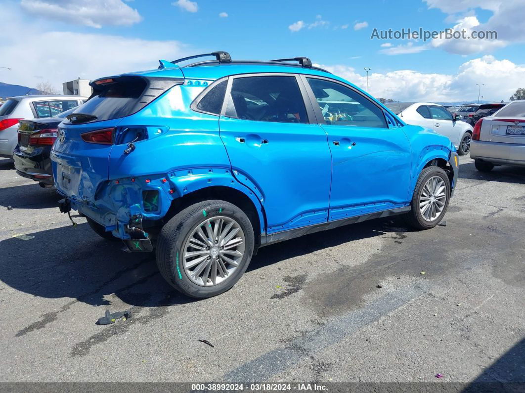 2021 Hyundai Kona Sel Plus Blue vin: KM8K62AA0MU601753