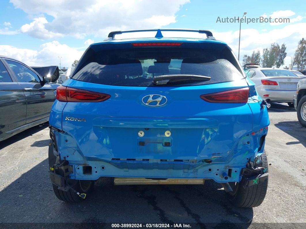 2021 Hyundai Kona Sel Plus Blue vin: KM8K62AA0MU601753