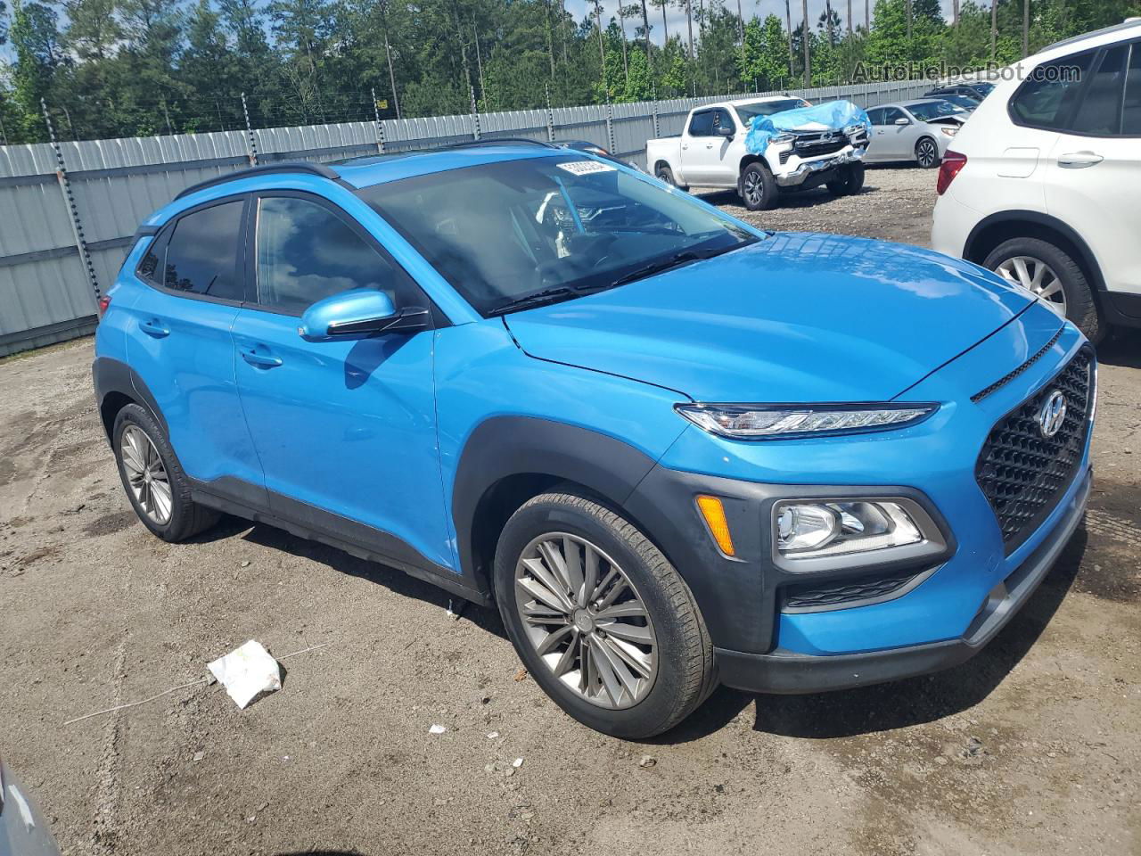 2021 Hyundai Kona Sel Plus Blue vin: KM8K62AA0MU615524