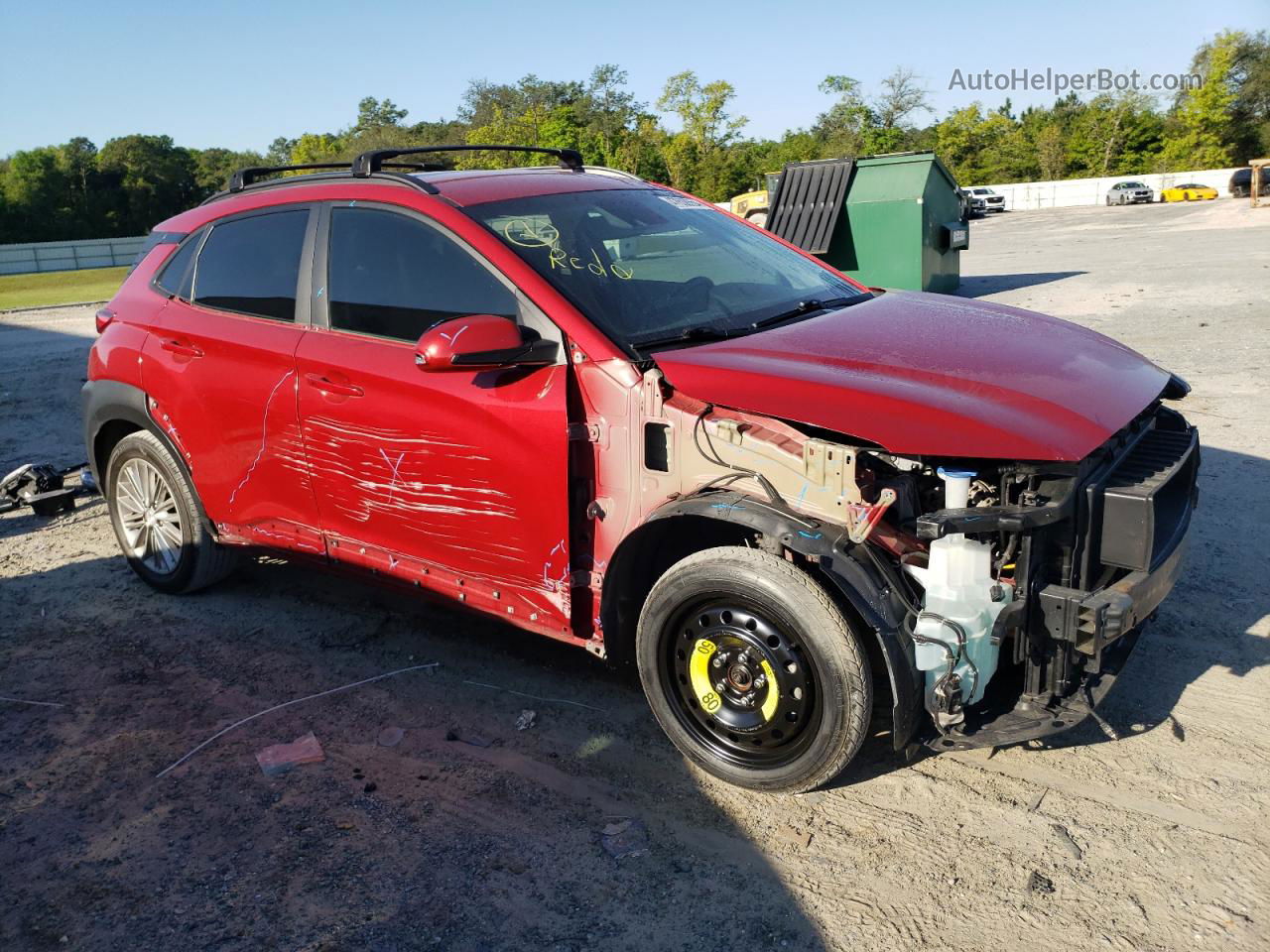 2021 Hyundai Kona Sel Plus Red vin: KM8K62AA1MU628668