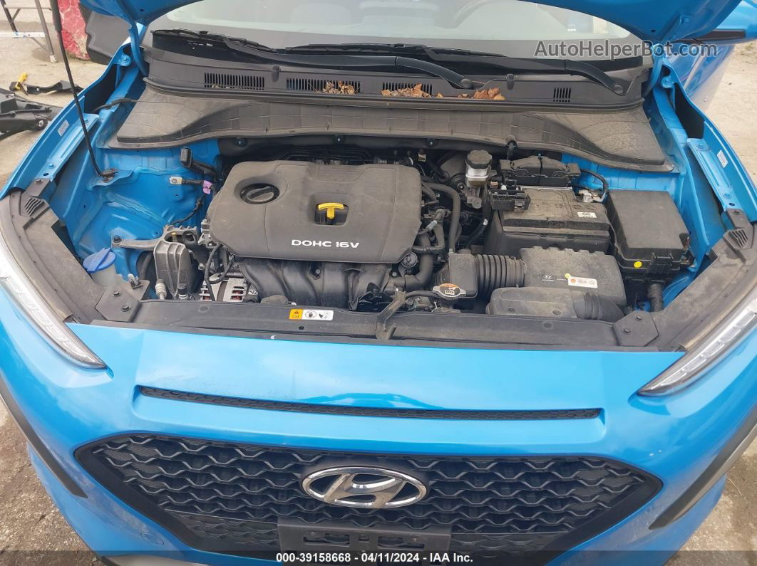 2021 Hyundai Kona Sel Plus Синий vin: KM8K62AA7MU618730