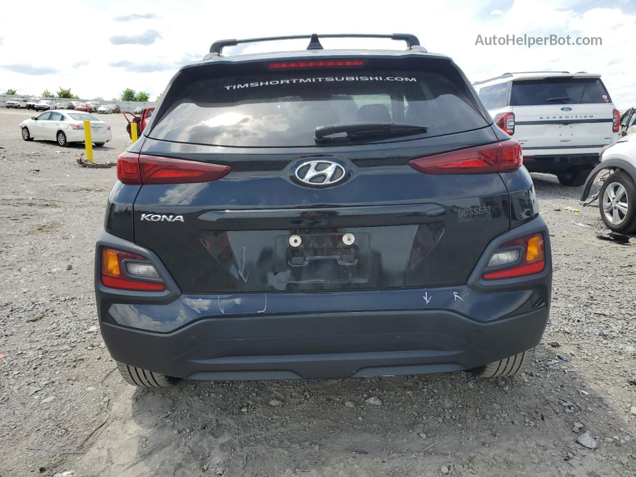 2021 Hyundai Kona Sel Plus Black vin: KM8K62AA8MU626593