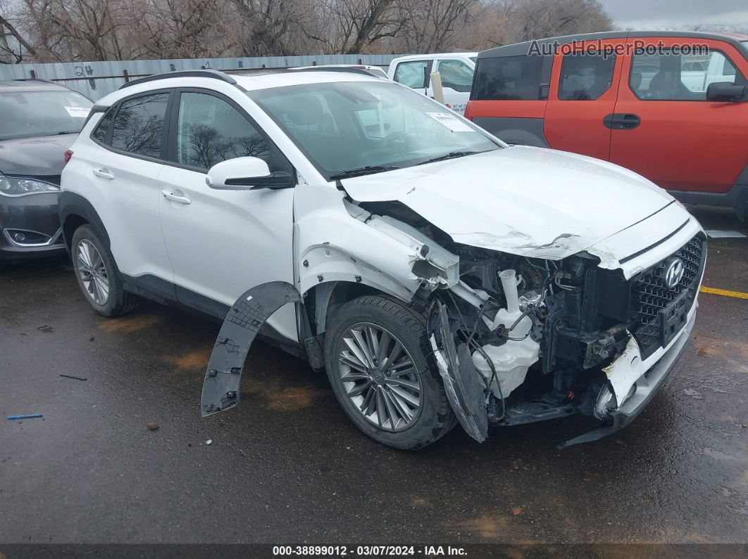 2021 Hyundai Kona Sel Plus White vin: KM8K6CAA2MU719213