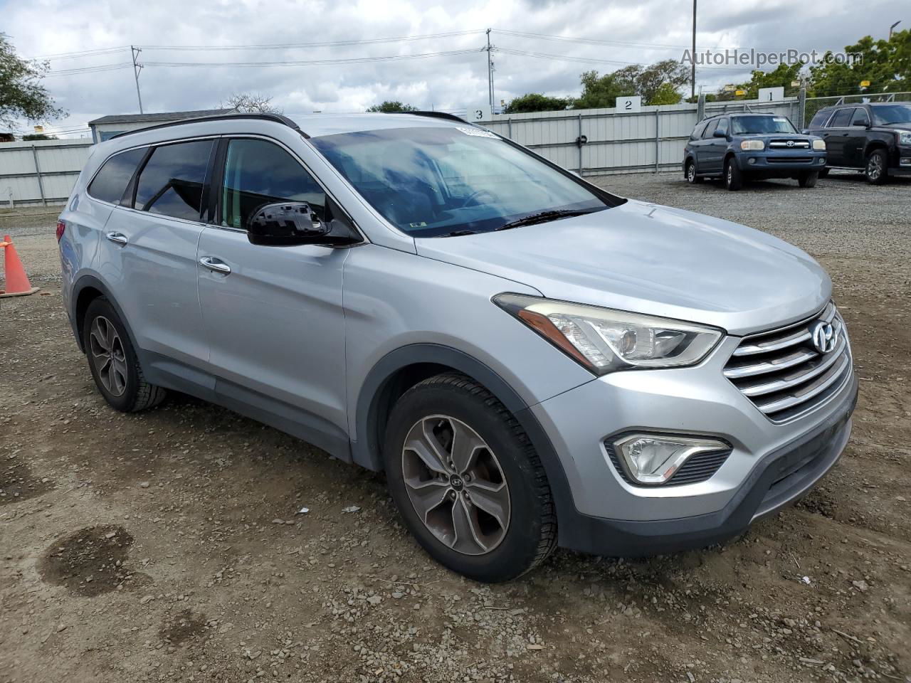 2013 Hyundai Santa Fe Gls Silver vin: KM8SM4HF0DU009403