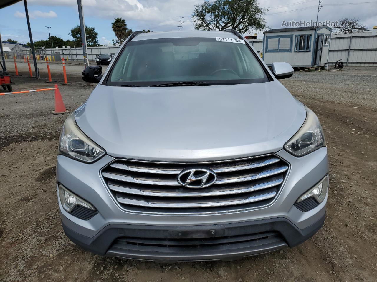 2013 Hyundai Santa Fe Gls Silver vin: KM8SM4HF0DU009403