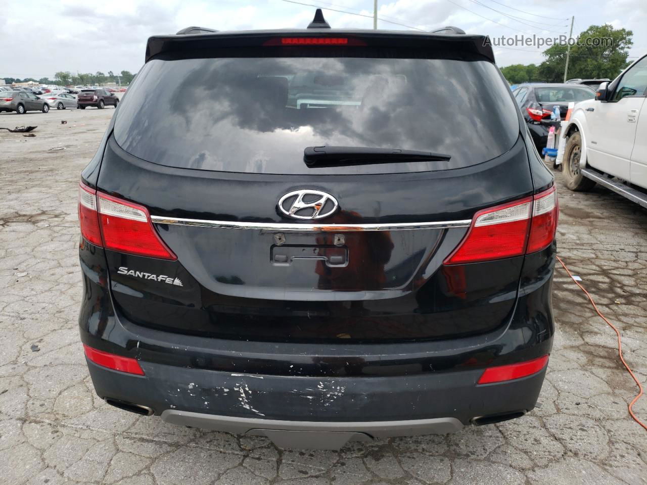 2013 Hyundai Santa Fe Gls Black vin: KM8SM4HF0DU019154