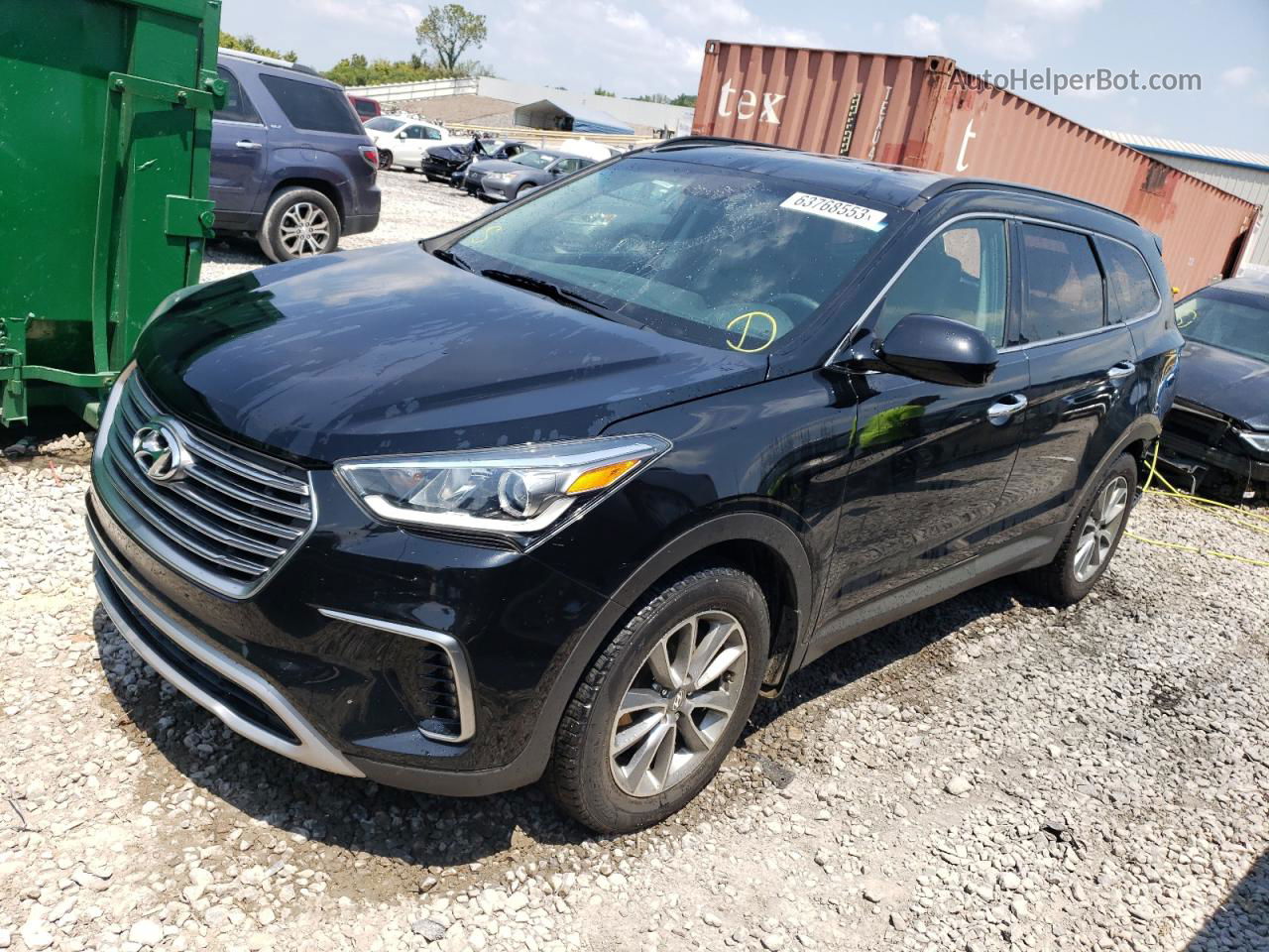 2018 Hyundai Santa Fe Se Black vin: KM8SM4HF1JU260183