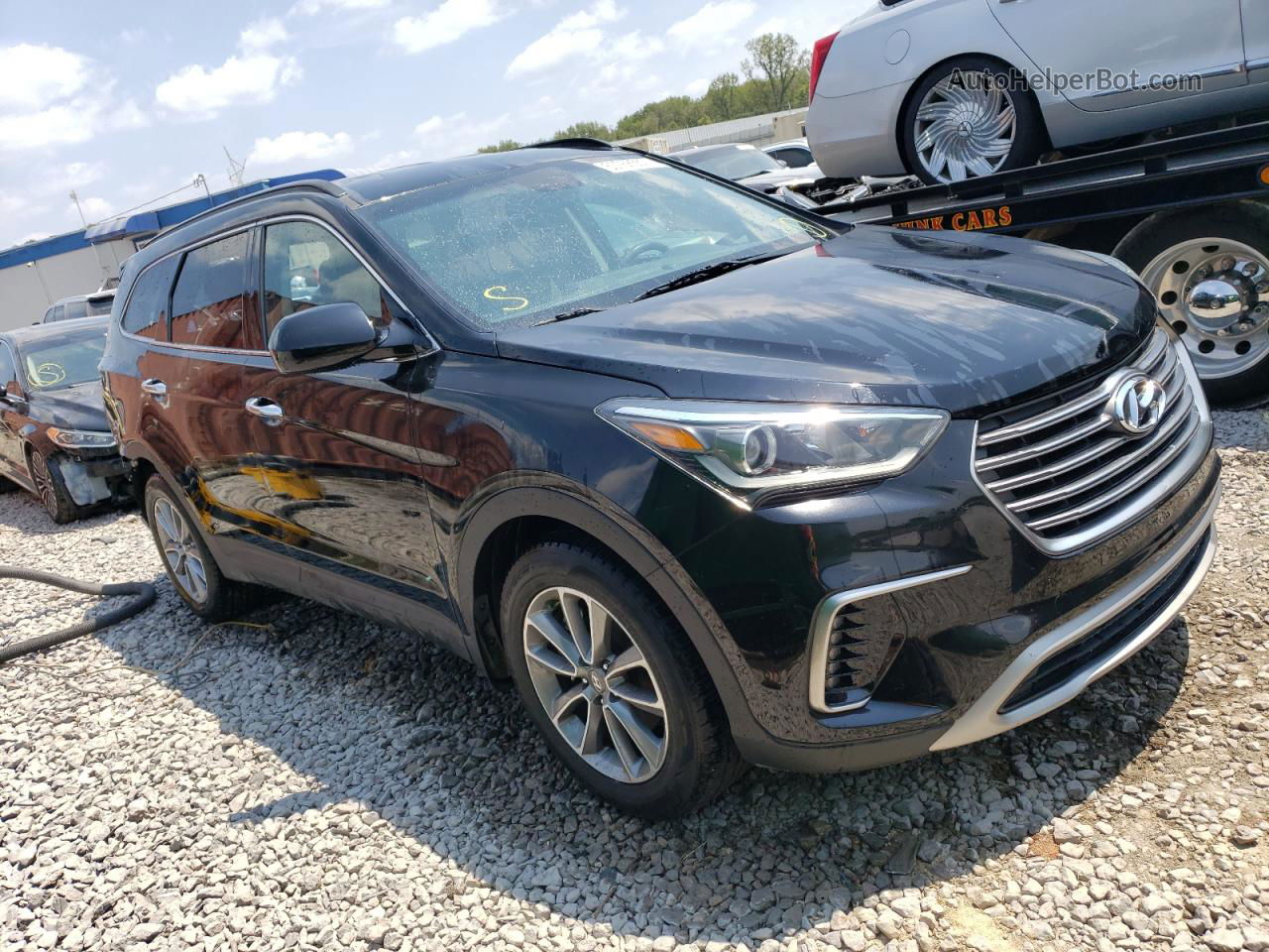 2018 Hyundai Santa Fe Se Black vin: KM8SM4HF1JU260183