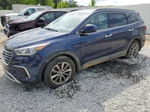 2018 Hyundai Santa Fe Se Blue vin: KM8SM4HF1JU260913