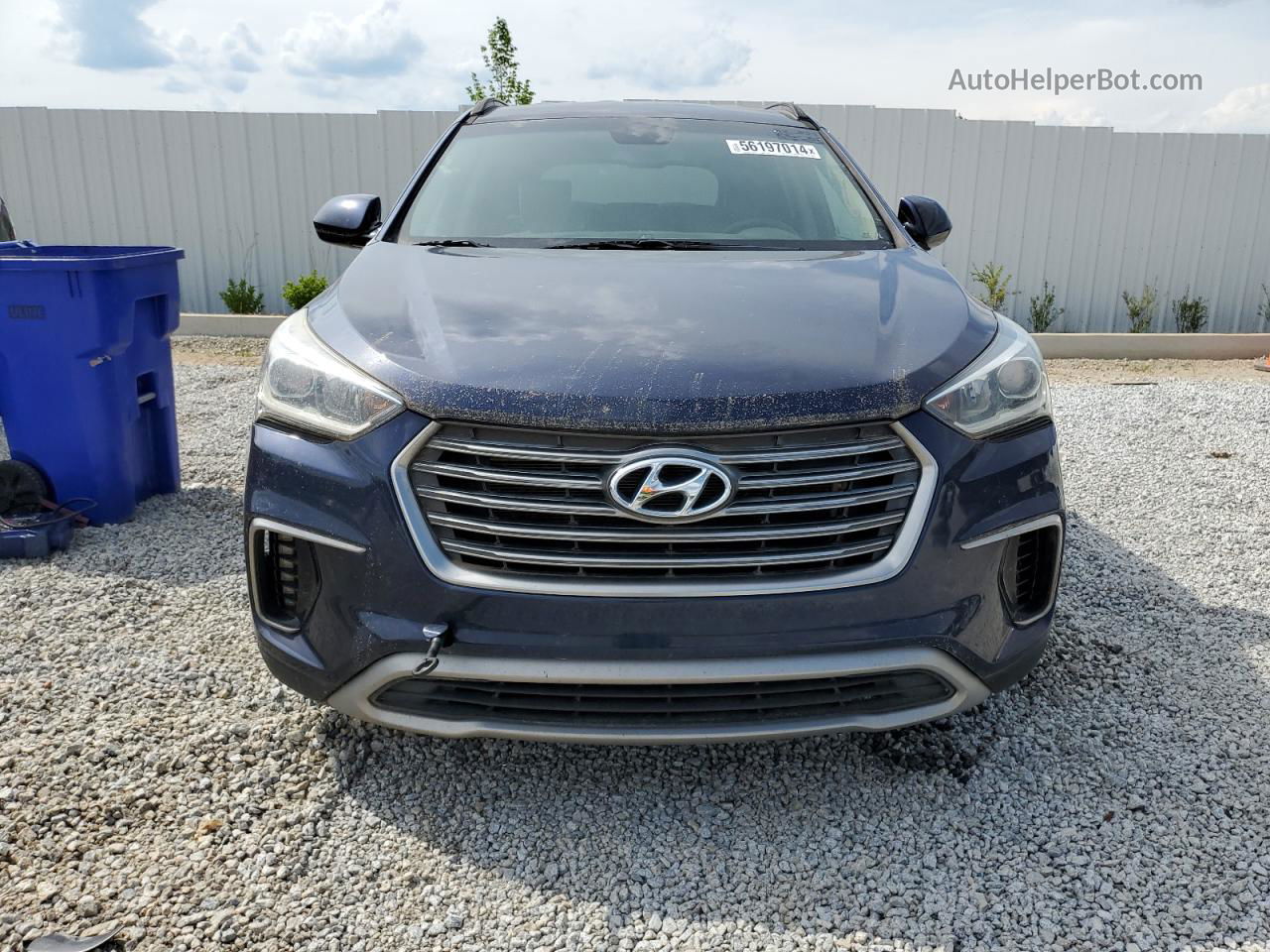 2018 Hyundai Santa Fe Se Blue vin: KM8SM4HF1JU260913