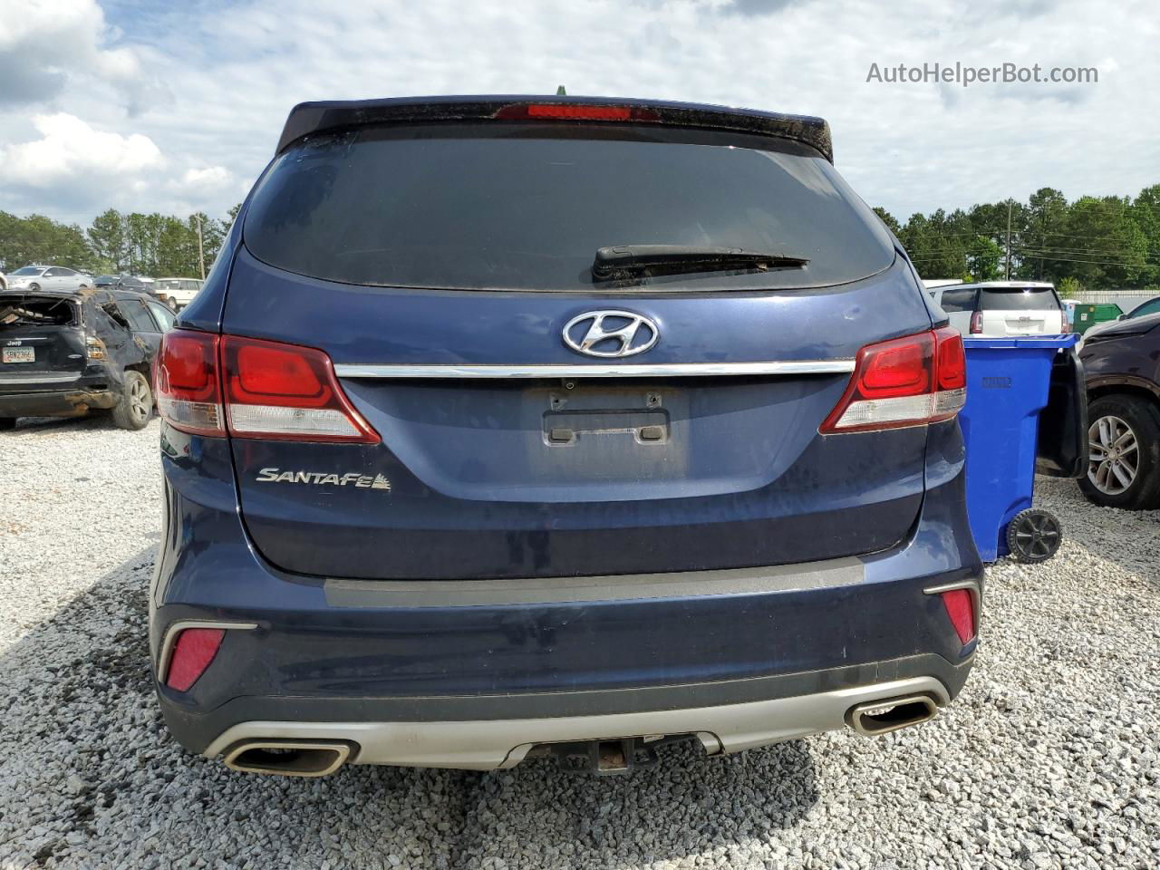 2018 Hyundai Santa Fe Se Blue vin: KM8SM4HF1JU260913