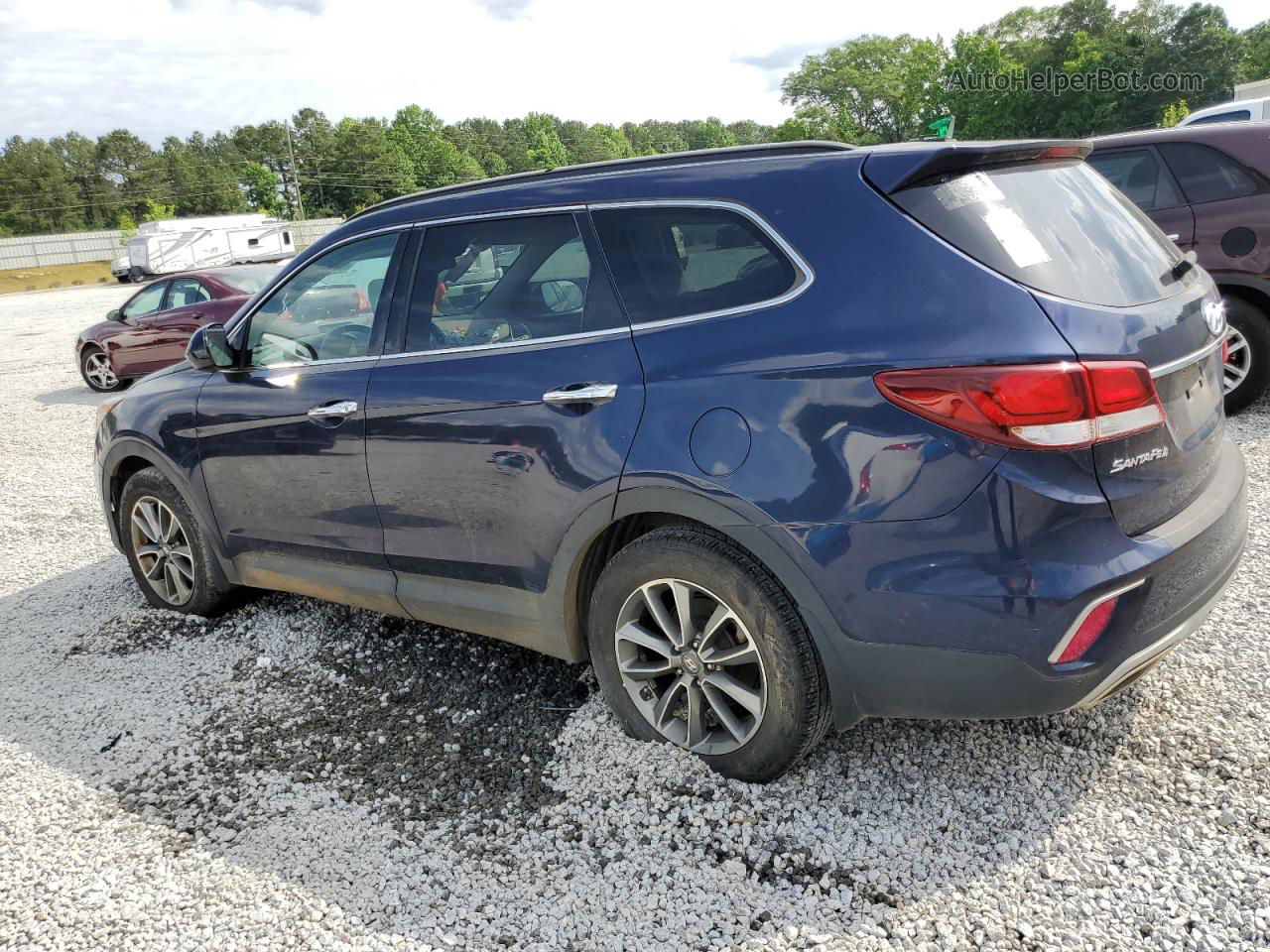 2018 Hyundai Santa Fe Se Blue vin: KM8SM4HF1JU260913