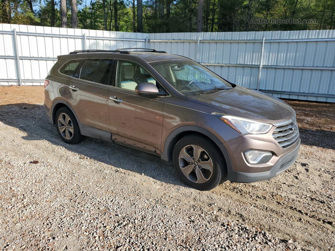 2013 Hyundai Santa Fe Gls Brown vin: KM8SM4HF2DU008298