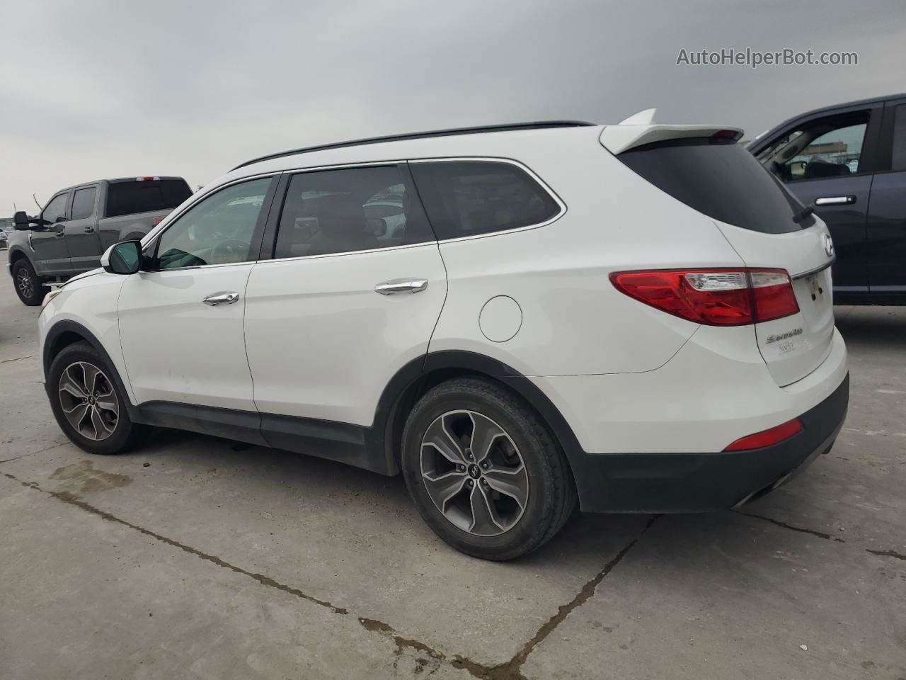 2013 Hyundai Santa Fe Gls Белый vin: KM8SM4HF2DU013050