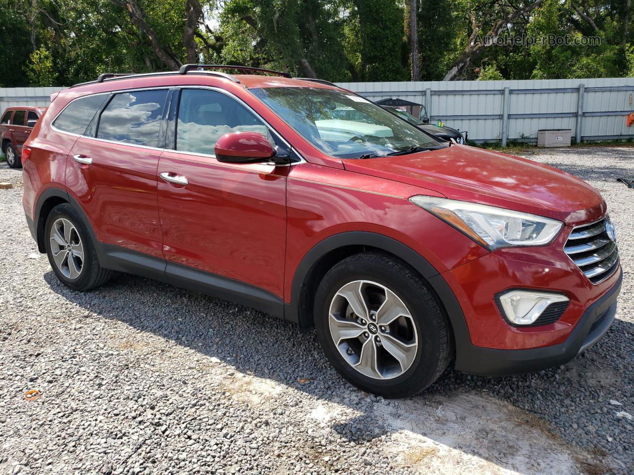 2014 Hyundai Santa Fe Gls Red vin: KM8SM4HF2EU039214