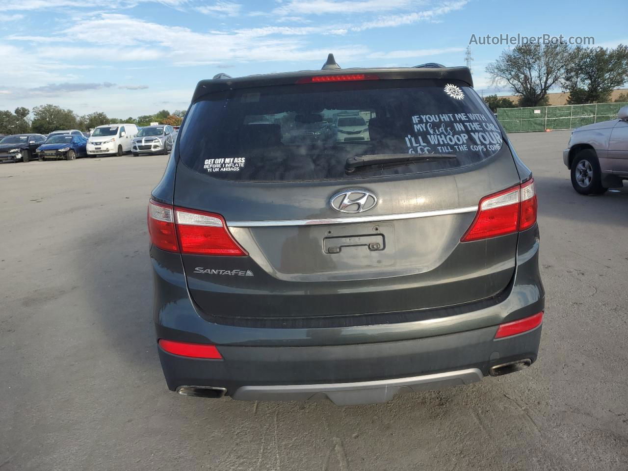 2013 Hyundai Santa Fe Gls Gray vin: KM8SM4HF3DU003823