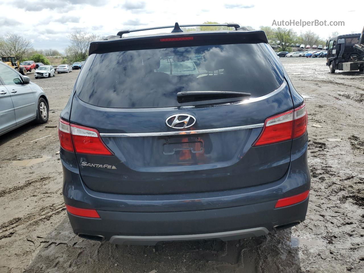 2014 Hyundai Santa Fe Gls Gray vin: KM8SM4HF3EU038315