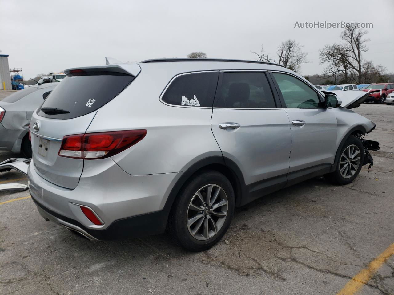 2018 Hyundai Santa Fe Se Silver vin: KM8SM4HF3JU293380