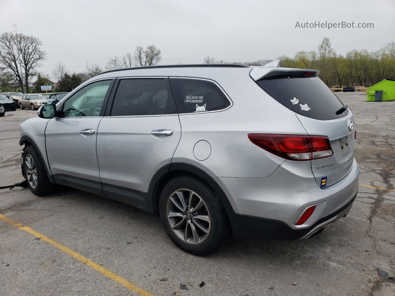 2018 Hyundai Santa Fe Se Silver vin: KM8SM4HF3JU293380