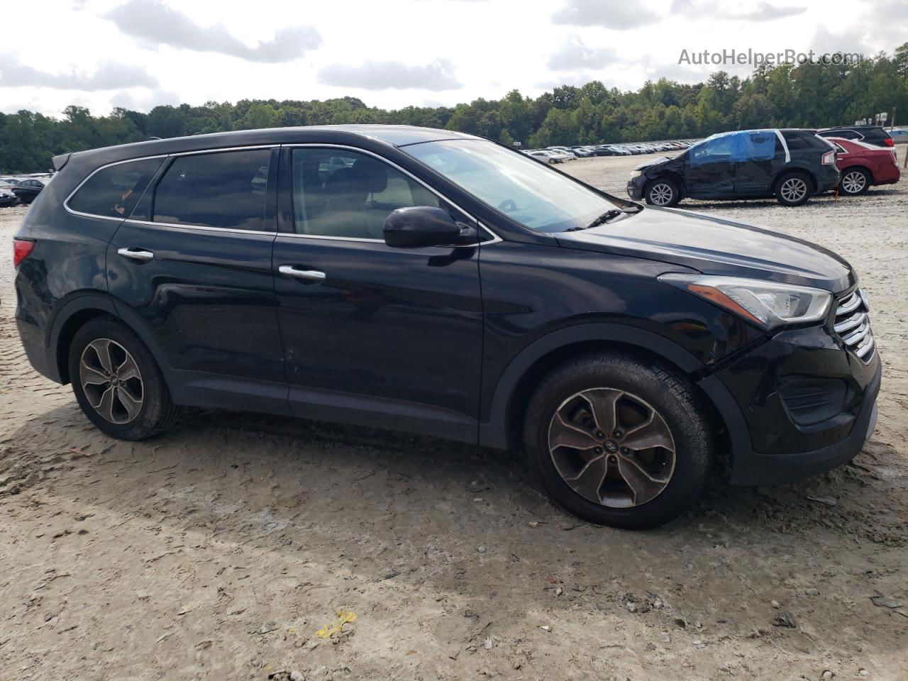 2013 Hyundai Santa Fe Gls Black vin: KM8SM4HF4DU011378