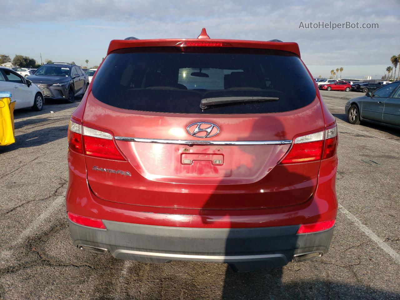 2014 Hyundai Santa Fe Gls Red vin: KM8SM4HF5EU040700