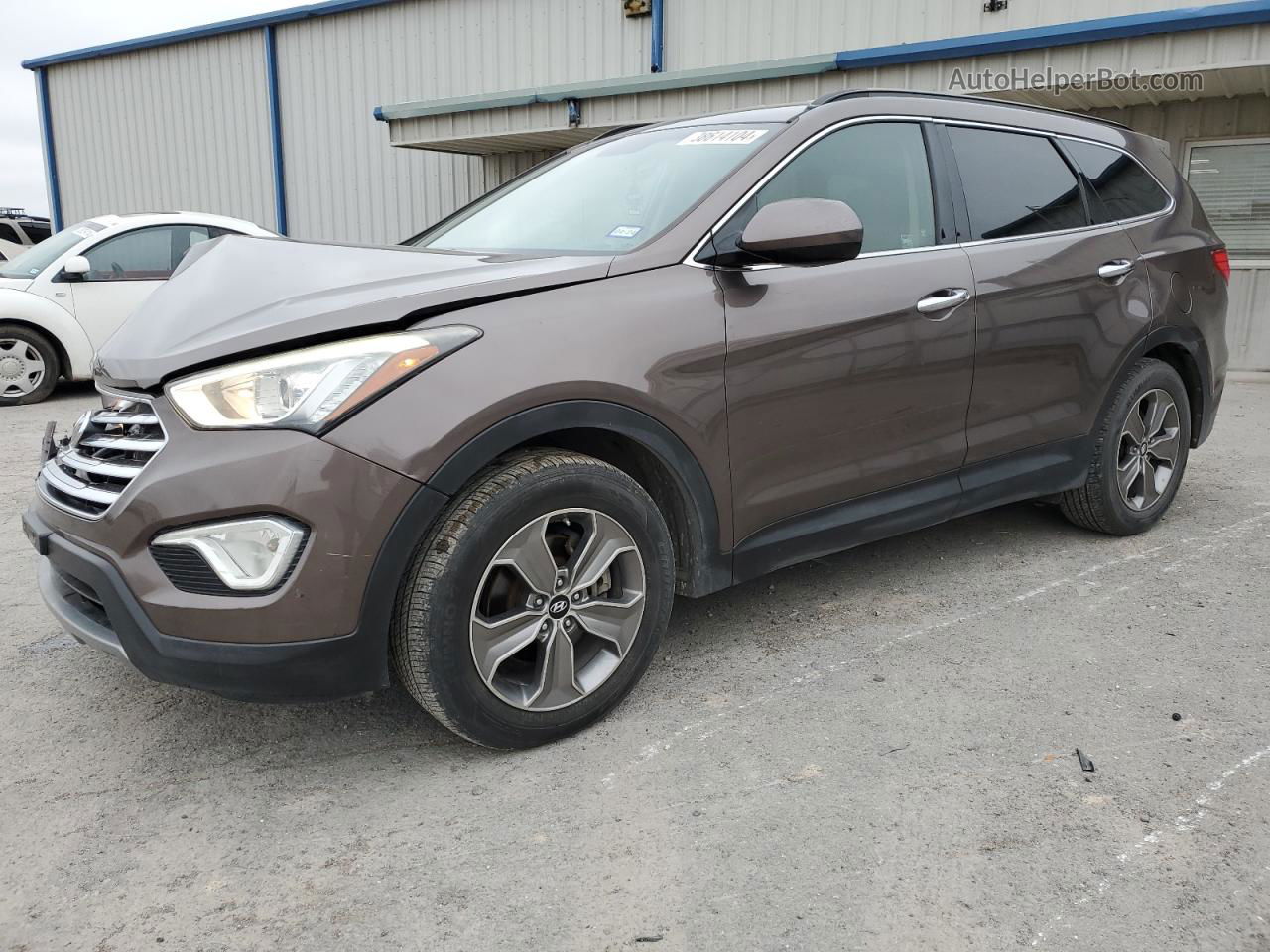 2014 Hyundai Santa Fe Gls Brown vin: KM8SM4HF8EU061136