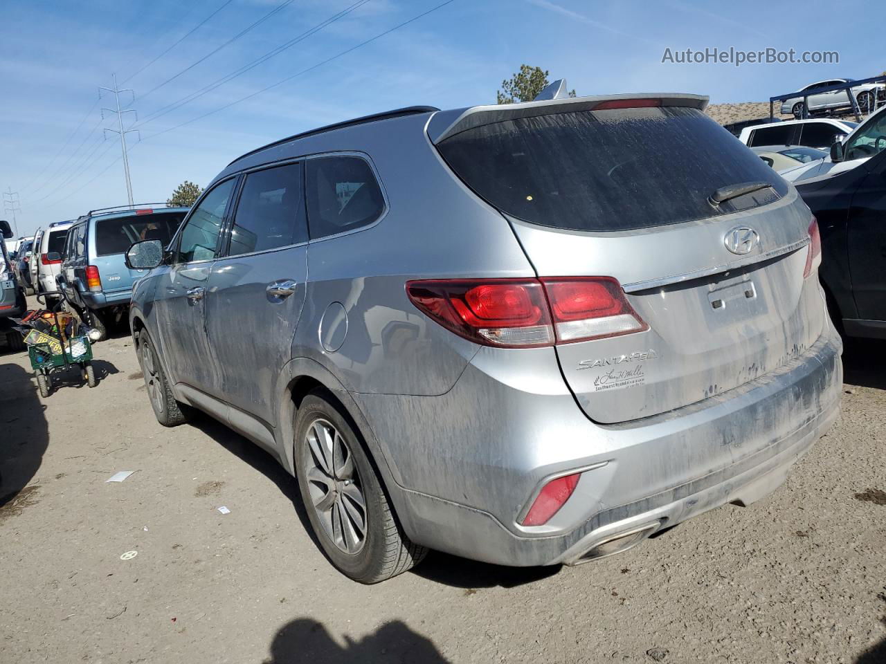 2018 Hyundai Santa Fe Se Silver vin: KM8SM4HF8JU262903